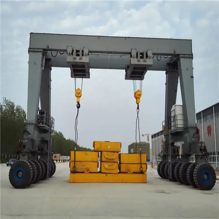 20 ton 50 ton straddle carrier rtg crane rubber tyre container gantry crane 25ton container lifting cranes