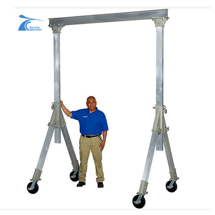 CE Aluminum Portable 3 Ton Small aluminum gantry crane 2t