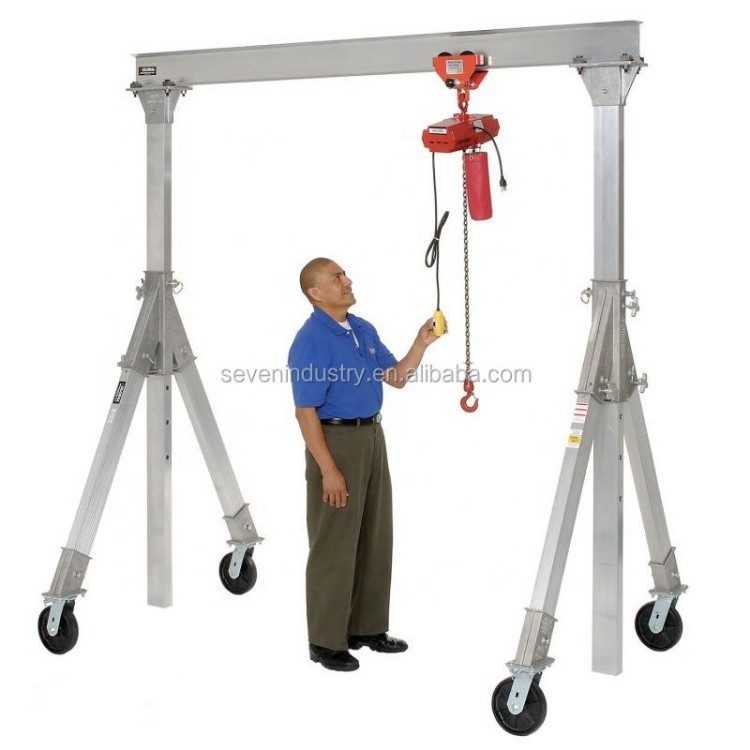 Small Loading Anti-Rust Marine Aluminum Gantry Portal Crane Price For Maintaining Aircraft Aeroplane Barges Houseboat