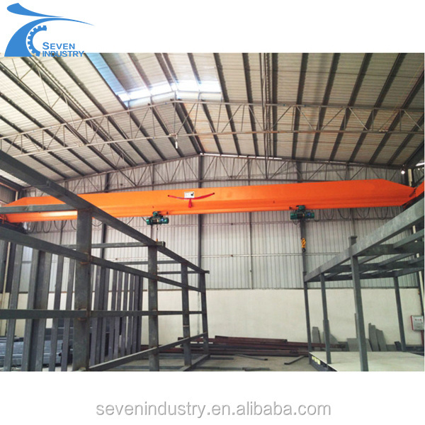 4T Industrial Electric Single Girder Overhead Crane With Electric Hoist