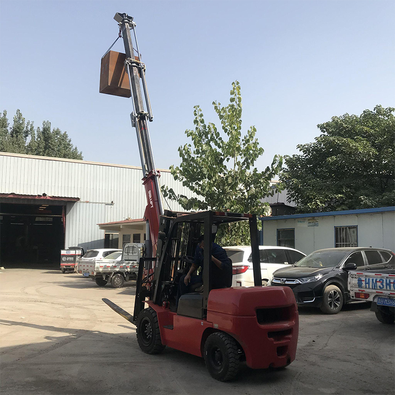 Forklift Flying Jib Crane Conversion Hydraulic Telescopic Crane Boom 5 Ton Crane