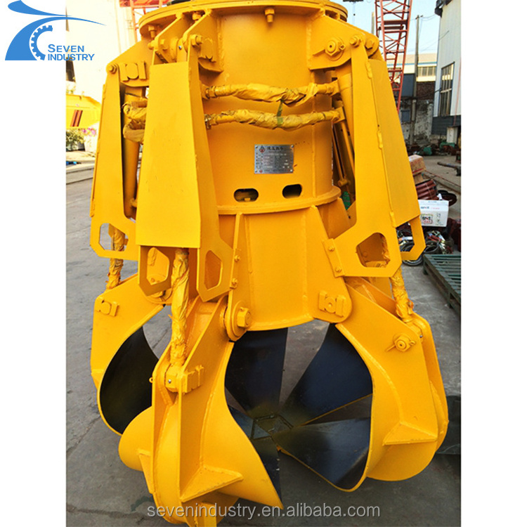 Excavator Attachment Steel Scrap Grasping Hydraulic Orange Peel Grab Bucket For Sale