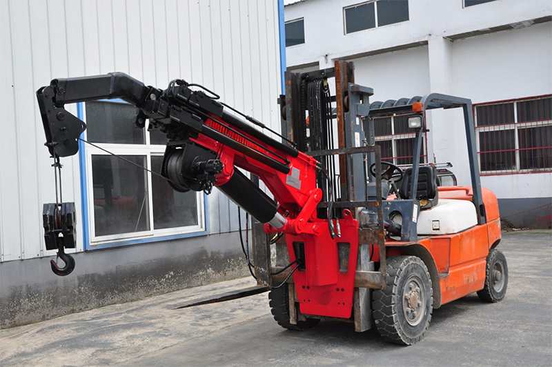 manufacturer hydraulic mini 4 ton knuckle boom forklift truck boom crane