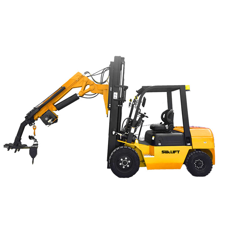 manufacturer hydraulic mini 4 ton knuckle boom forklift truck boom crane