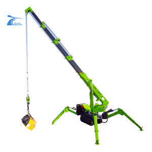 1 Ton 3 Ton 5 Ton 8 Ton Spider Crane Telescopic Boom Mini Crawler Mobile Crane mini crawler crane