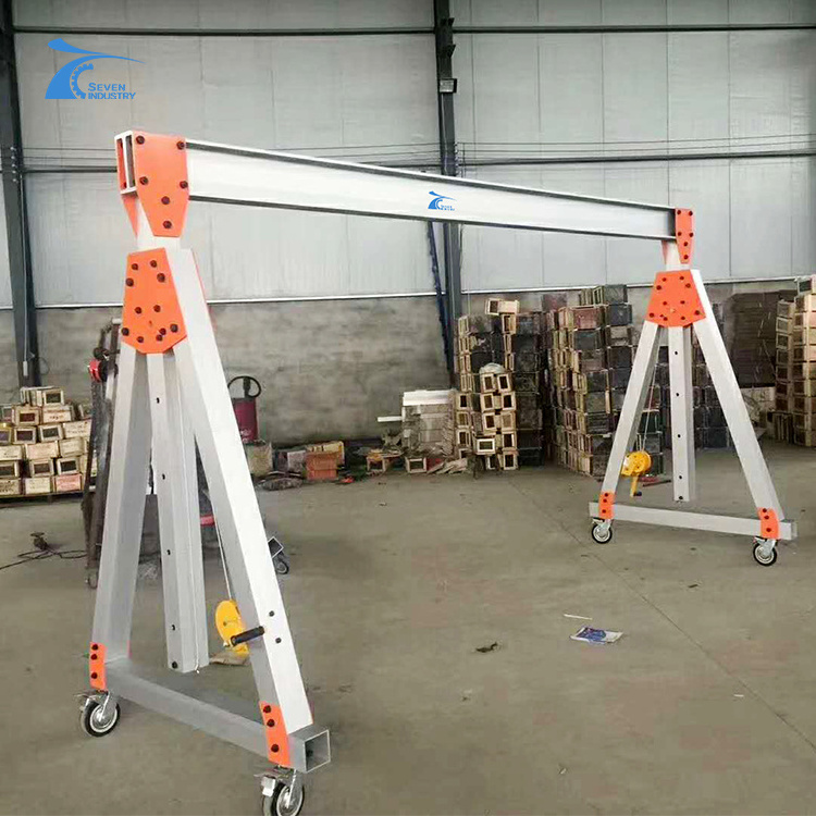 CE Aluminum Portable 3 Ton Small aluminum gantry crane 2t