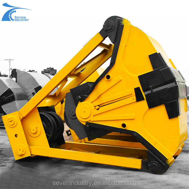 Excavator Attachment Steel Scrap Grasping Hydraulic Orange Peel Grab Bucket For Sale