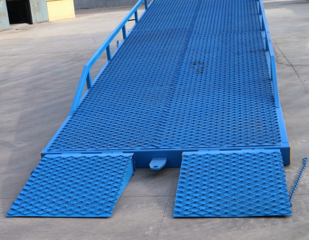 6-15t sea container two offloading hydraulic truck fixed hydraulic container load dock ramp electric unloading ramps