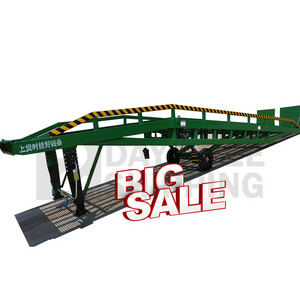 6-15t sea container two offloading hydraulic truck fixed hydraulic container load dock ramp electric unloading ramps