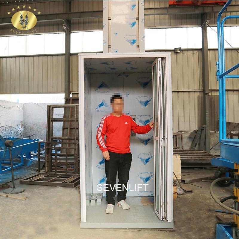 7LSJW SevenLift 200kg cheap residential small home outdoor hydraulic passenger lift elevator design for home