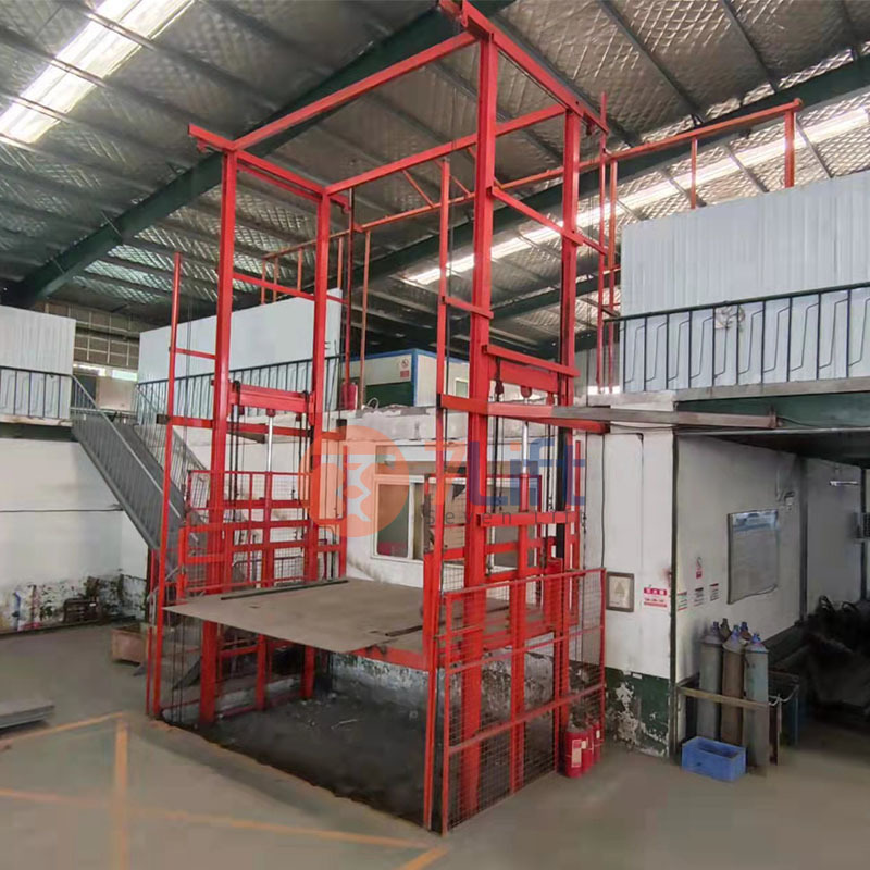 1 ton hydraulic lifting outdoor small residential freight vertical material cargo lift elevator prices made in China