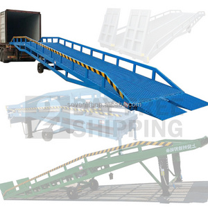 10 ton rampe de chargement mobile electric hydraulic forklift loading container yard ramps for truck