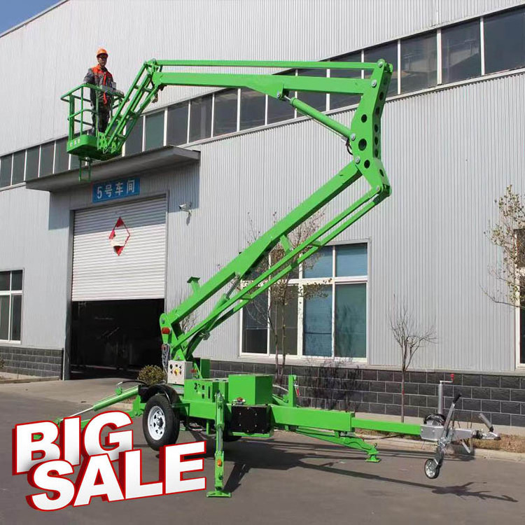 Germany hydraulic aerial platform nacelle elevator towable bucket cherry picker 20m aerial man lift boom lift