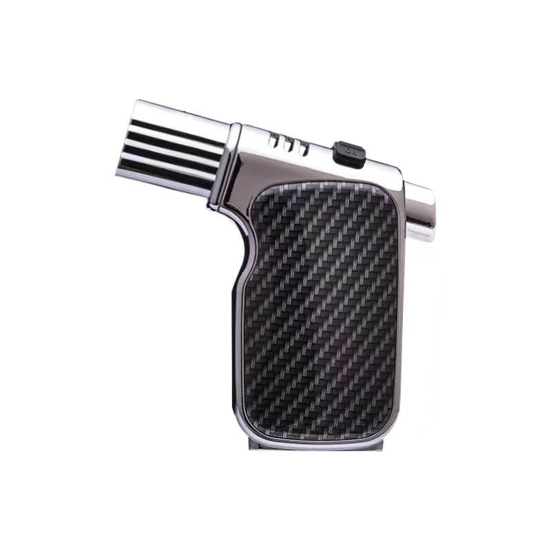 Torch gas lighter butane torch lighter burning cigar tobacco adjust ignition jet flame torch lighter