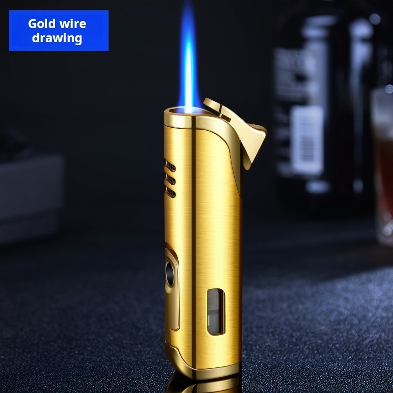 Compact and Windproof Torch Lighter for Cigar Enthusiasts