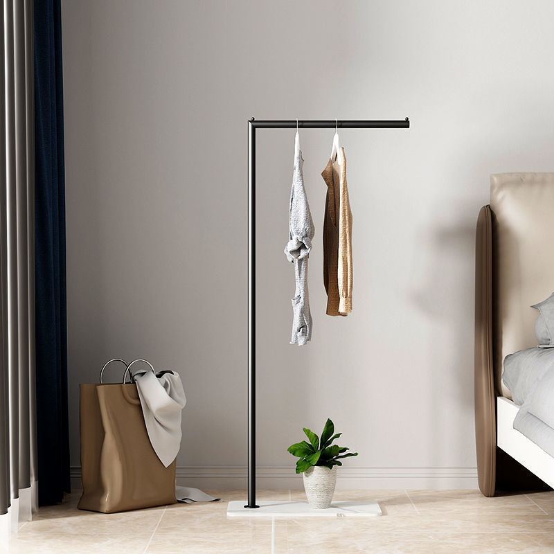 Nordic coat rack indoor floor bedroom hanging clothes rack simple living room household clothes bag storage rack