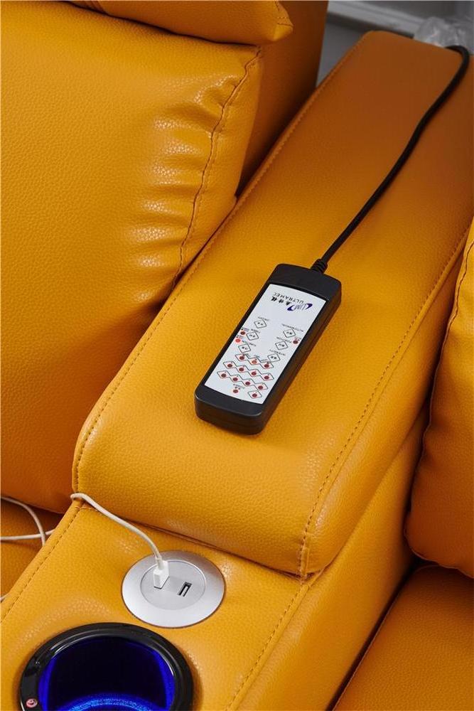 Furniture Decoro Electric Leather Sofa Recliner, Auto Recliner USB Charger, Recliner Leather