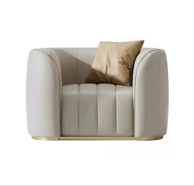 Italian style light luxury post-modern sofa small apartment leather first floor three-seat sofa