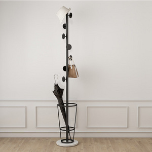 Nordic entrance hall hanger floor umbrella stand modern coat rack