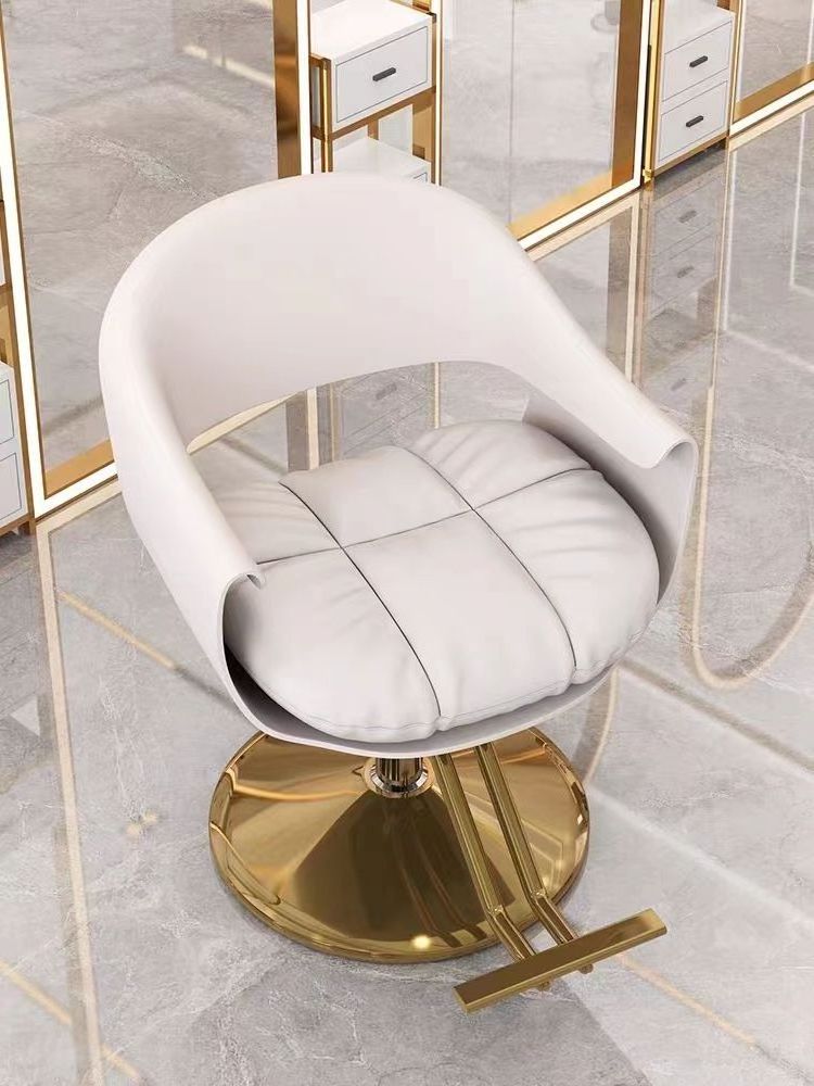 hair salon Pink gold Reclining hydraulic Adjustable lift beauty salon equipment Barber Chair styling chair for Salon