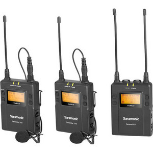 Saramonic UwMic9 Kit2 Dual Channel UHF Wireless 514MHz - 596MHz Omni-directional lavalier microphone