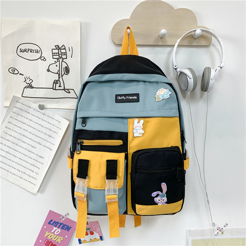 New student schoolbag Korean version lightweight large-capacity backpack