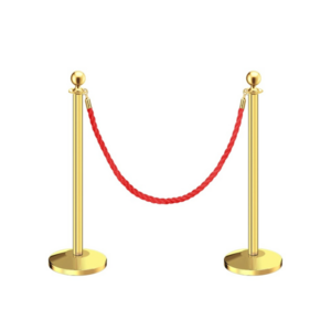 High Quality Goods Red Carpet Poles Red Rope And Gold Stanchion Rope And Stanchion