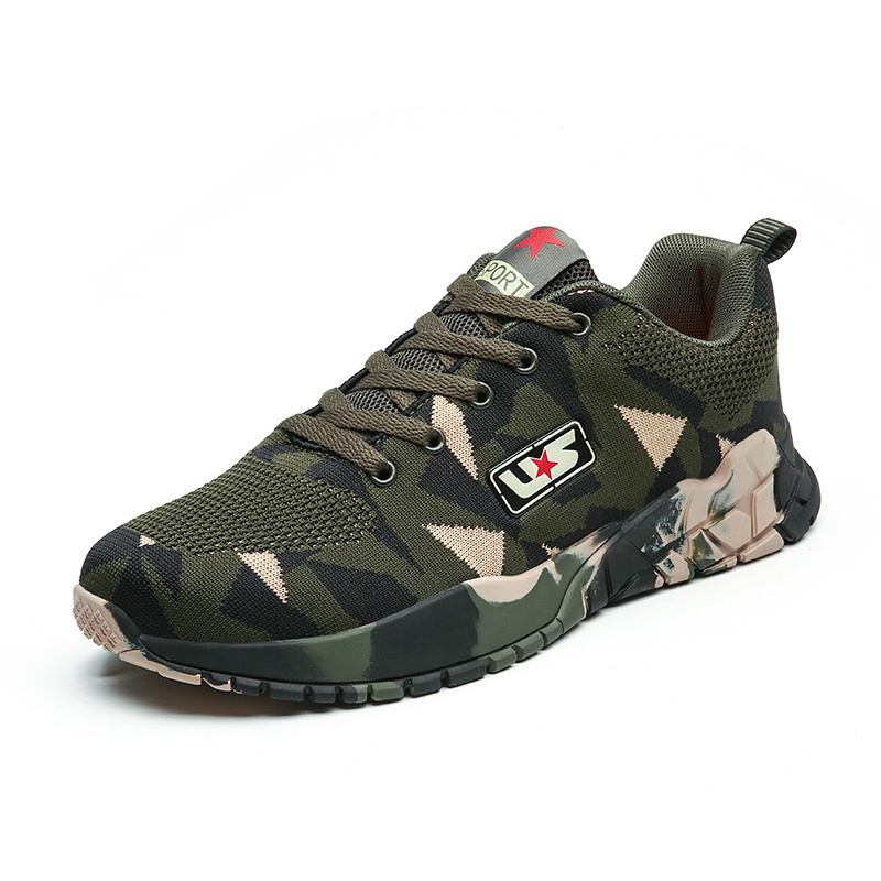 Wholesale Shipping Black Sand Brown Colored Jungle Shoes Green Walking Combat Boots Light Weight Camouflage Shoes