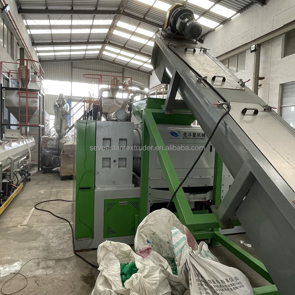 Sevenstars plastic squeezer machine recycling pe pp film