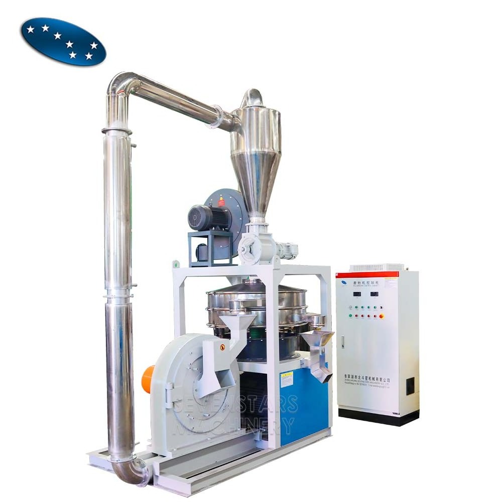 Sevenstars High Quality Automatic ABS Hard PVC HDPE LDPE Plastic Pulverizer Machine / Plastic Granule Pulverizer