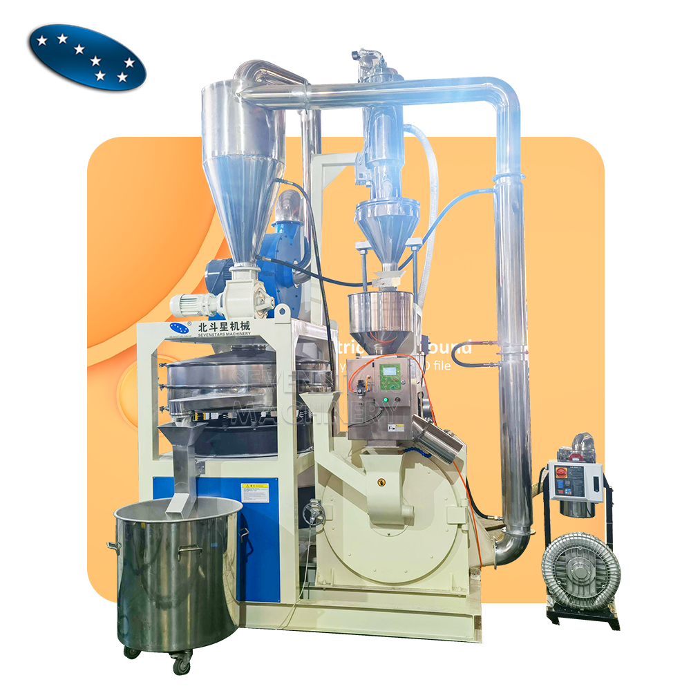 Sevenstars Hot Sale Automatic PE PVC PET High Speed Plastic Pulverizer Machine / Pulverizer Miller Prices