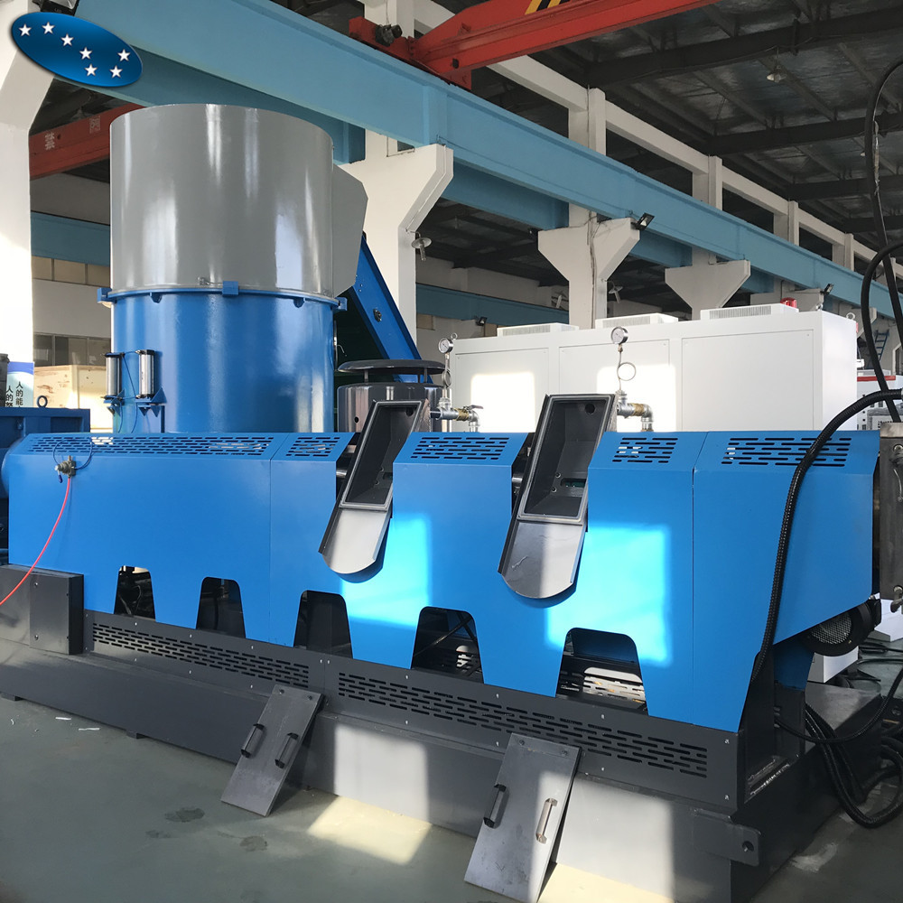 plastic pellet making extruder recycling  machine plastic film pellet granulator Twin screw extruder production