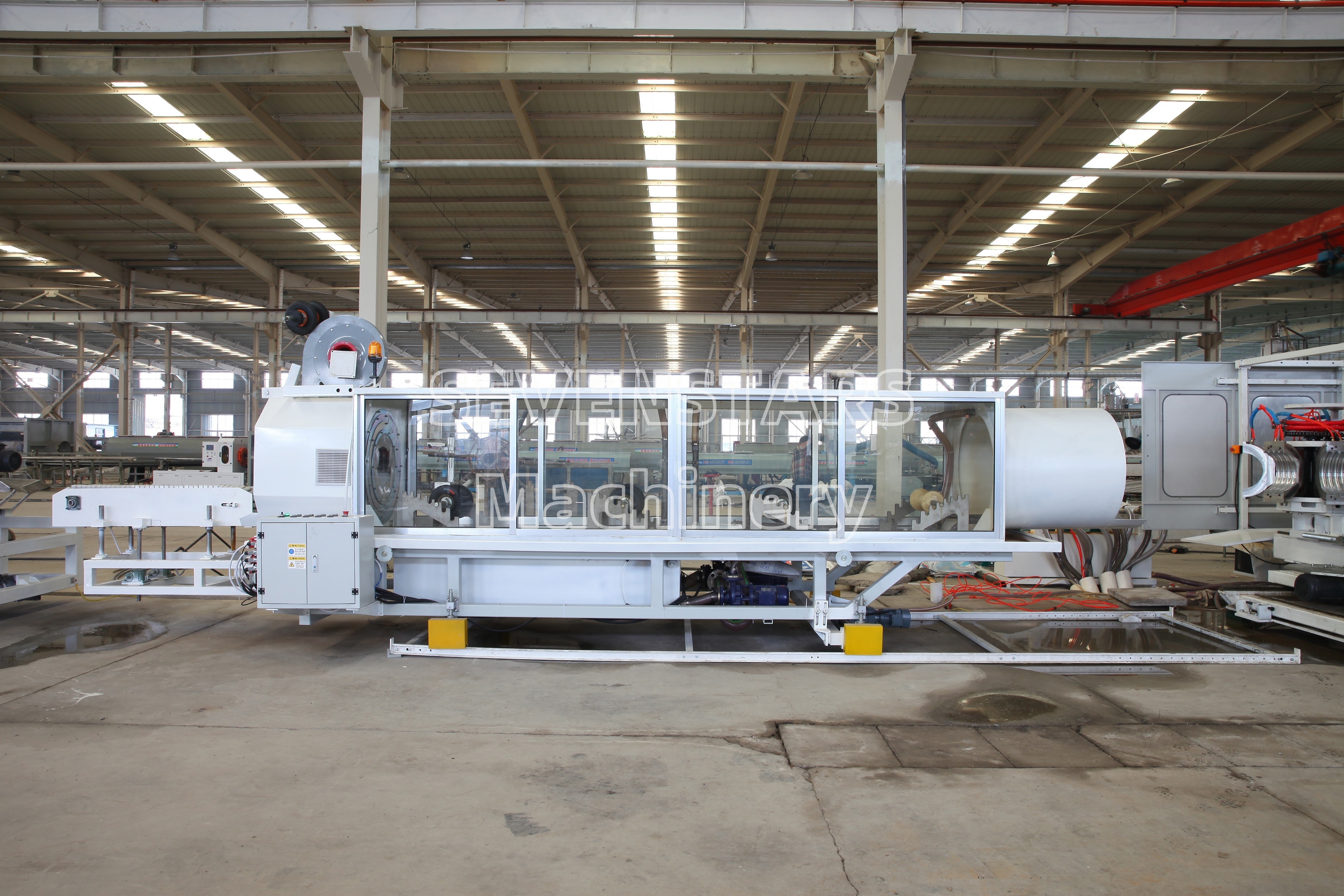 Corrugation Pipe Manufacture Machinery PE Double Wall Corrugated Pipe Production Extrusion Line HDPE DWC Pipe for sale