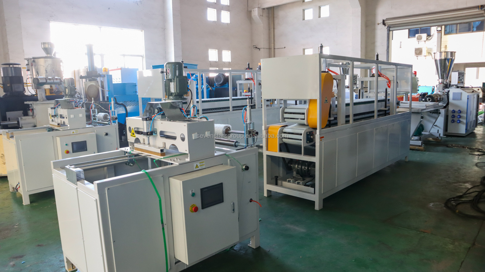 sevenstars plastic PVC ceiling panel board making machine/furniture production line