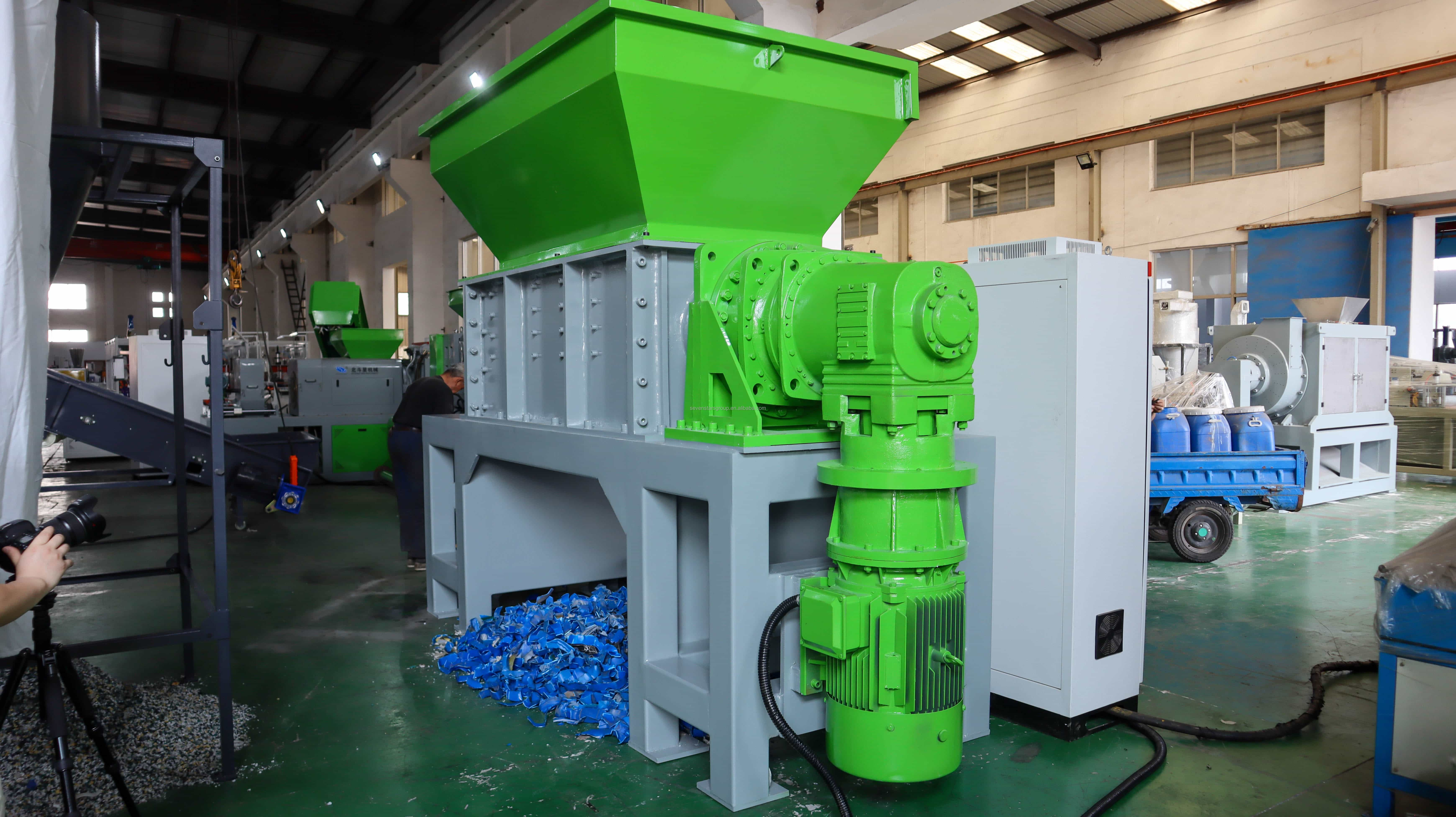 High Quality Pvc Shredder Industrial Scrap Metal Double Shaft Shredder/Plastic Recycling Shredder Machine