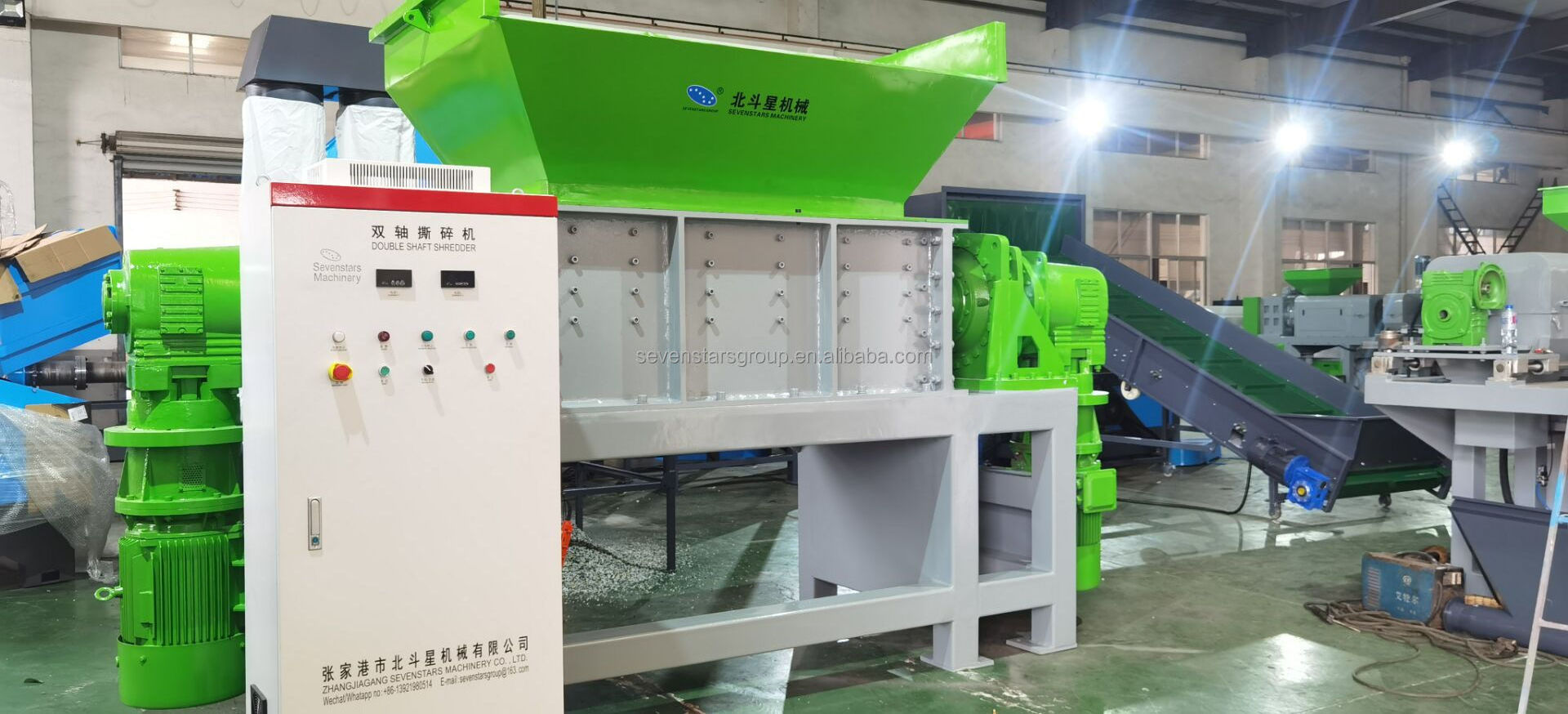 High Quality Pvc Shredder Industrial Scrap Metal Double Shaft Shredder/Plastic Recycling Shredder Machine