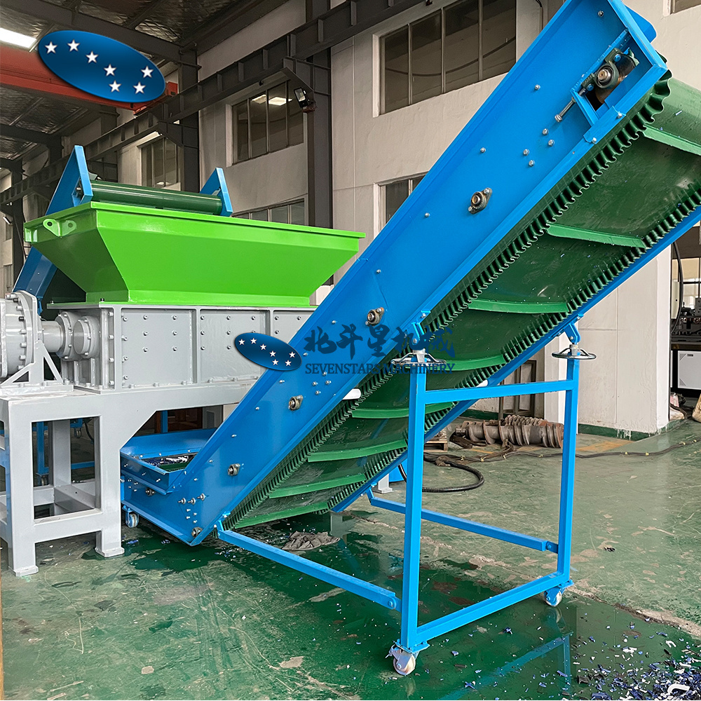 Heavy Duty Industrial Waste Tire Shredder Scrap Car Tire bumper Shredder Machine , Tyre Shredding machine