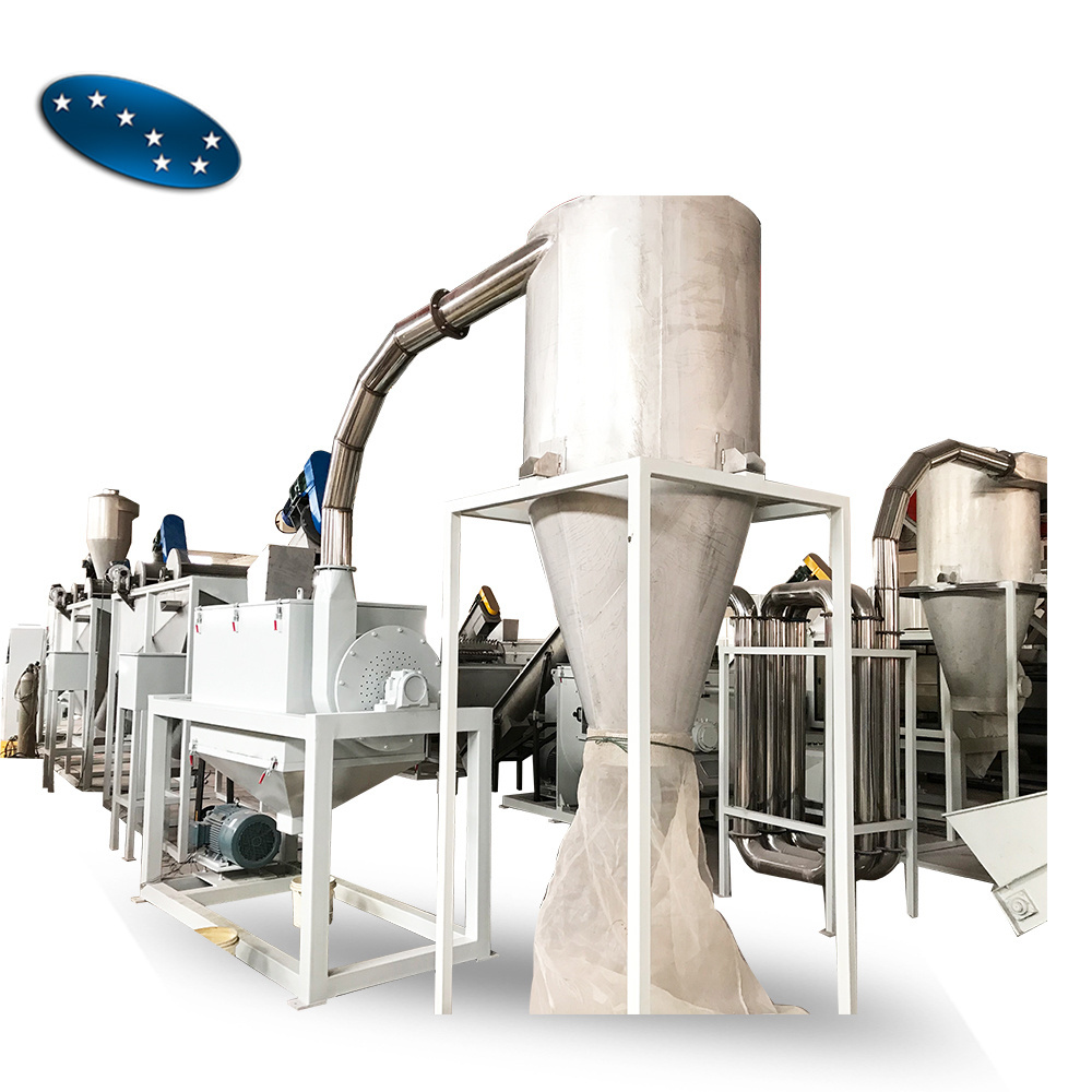 plastic bottle recycling machine pet / plastic bottle washing line