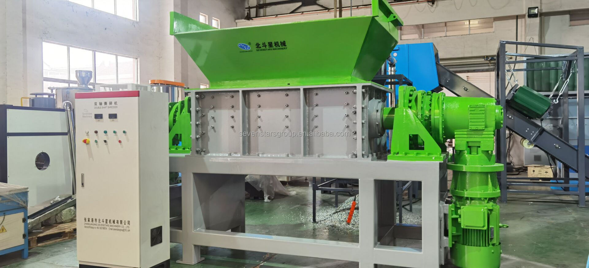 High Quality Pvc Shredder Industrial Scrap Metal Double Shaft Shredder/Plastic Recycling Shredder Machine