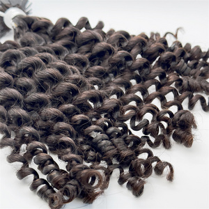 SL Wholesale 100% Human Hair Curly i Tip Hair Extension Raw Russian Hair Micro Links itip Extensions