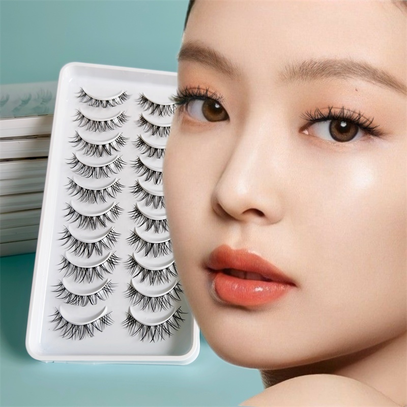 SL 5/10 Pairs Little Devil Lashes Anime Lashes Full Strip Lashes Band Eyelashes Makeup