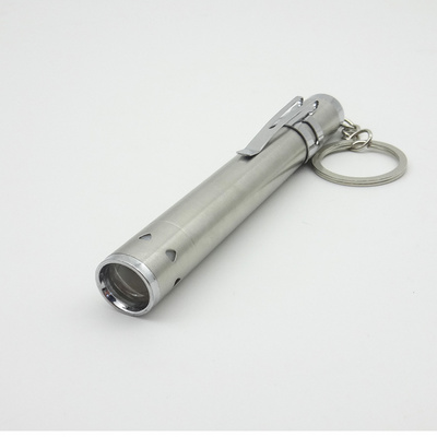 Flashlight 1*AAA Battery Powered Handheld LED Torch Flashlight Aluminum alloy White Light Mini Flashlight