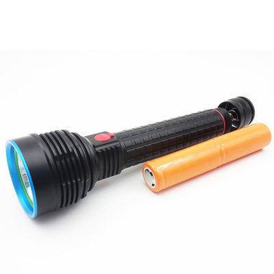 6000 Lumens Most Powerful LED Rechargeable Flashlight High Power Flashlight Long Distance Beam Flashlight