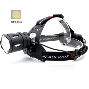 XHP50 LED Headlamp Waterproof Powerful XHP50 Headlight Rechargeable 18650 Zoom Head Lamp Bicycle light Lantern