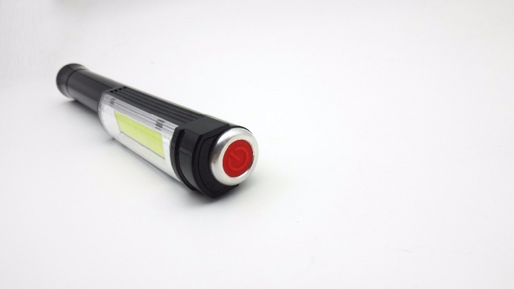 COB LED Mini Multifunction LED Light Work Hand Torch Flashlight With The Bottom Magnet Flashlight