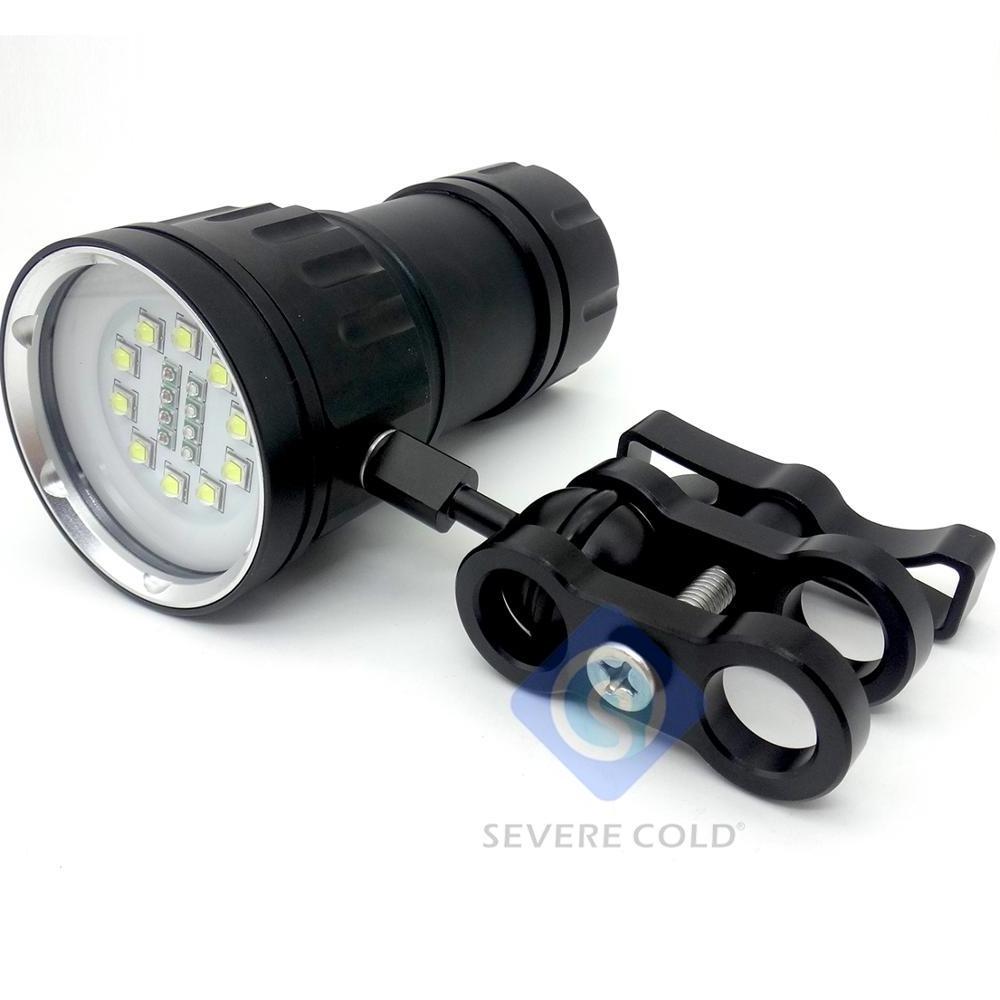 Dive Flashlight Multifunction Diving White Red blue Light Flashlight 3modes IPX8 Waterproof Torch