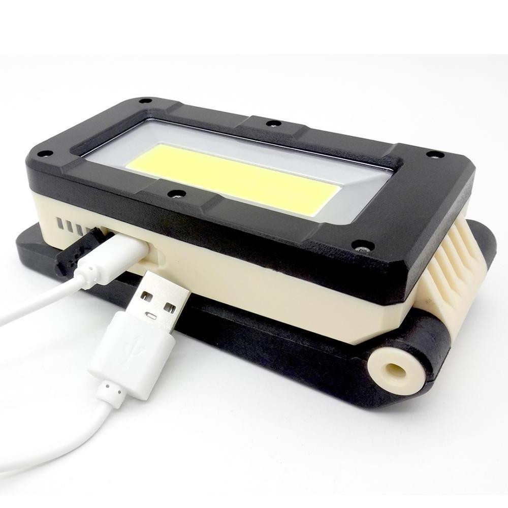 COB Portable Work Light with magnet and hanger Inspection Lamp USB Rechargeable Flashlight Inspection Lamp