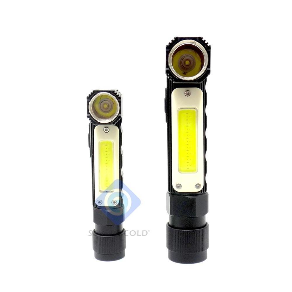 COB Rechargeable Work Lights with Magnetic Base 360 Rotate and Ultra Bright LED Rotate Flashlight