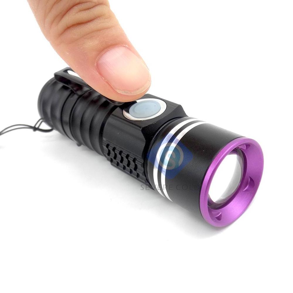 Mini USB Rechargeable Flashlight Outdoor Camping Flash Light Zoom LED Torch Emergency Flashlight