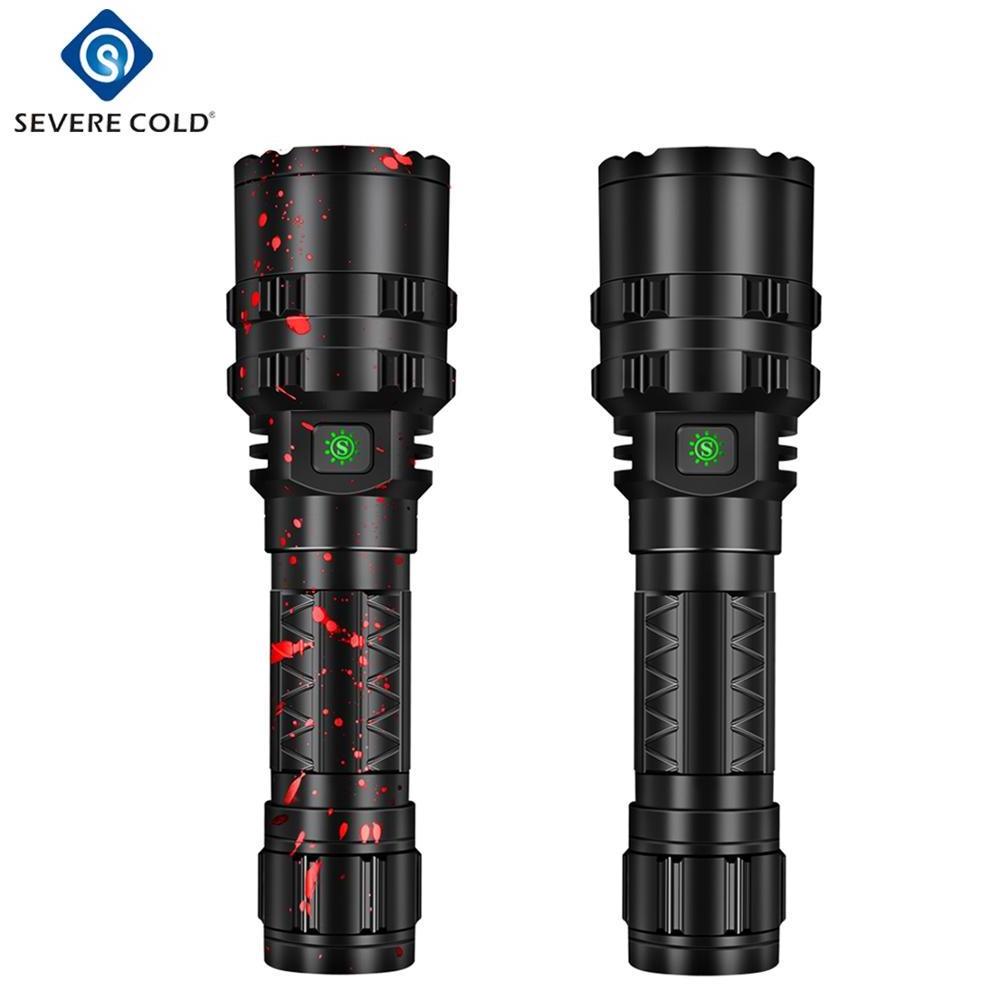 High Power 1800Lumens USB Rechargeable LED Torch Flashlight XHP50 High Powerful Flashlight